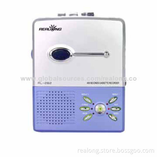 Simple cassette recorder with 5 classes variable speed